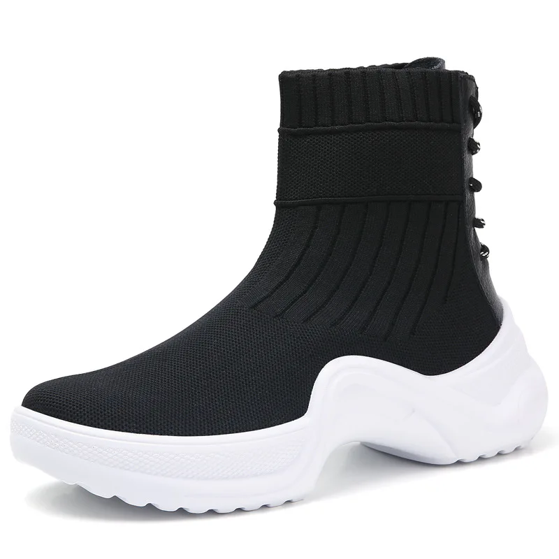 

2021 Autumn Winter Women Boots Comfortable Fashion Ankle Snow Boots Women Winter Keep Warm Lace-up Ladies Sock Boots