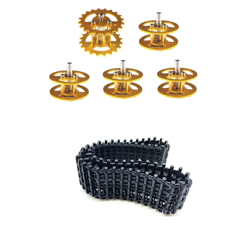 Один комплект аксессуаров для шасси автомобиля танка робота включая