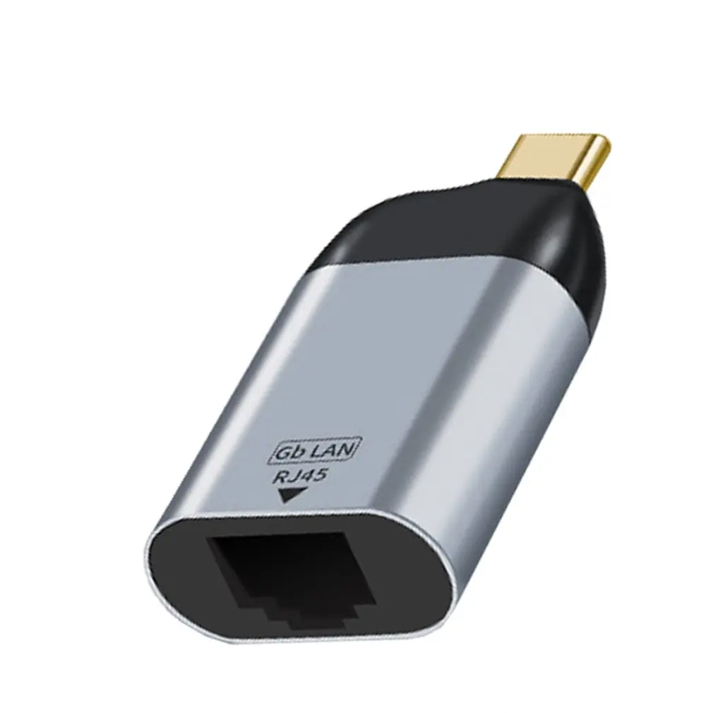 

Адаптер USB C-Ethernet, алюминиевое искусство к сетевому адаптеру RJ45, совместим с Thunderbolt 3