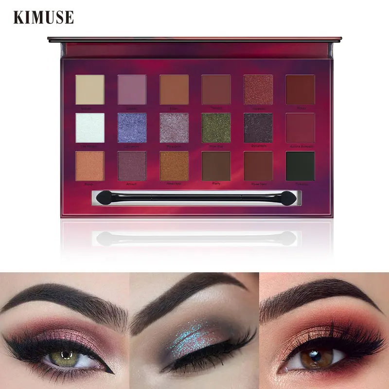 KIMUSE 18 видов цветов Desert Star палитра теней для век мерцающие легко носить блестящий