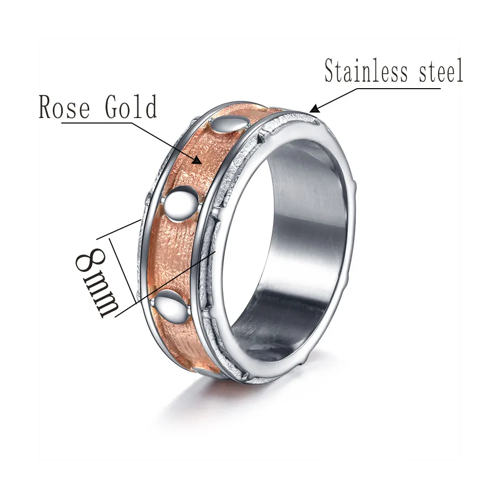 WAWFROK кольца из нержавеющей стали для женщин/мужчин кольцо рок н ролл Музыкальный