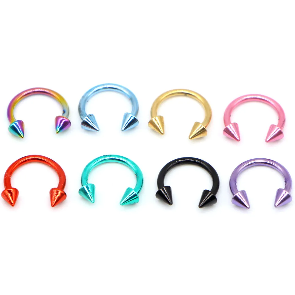 WinHot распродажа 2 штуки Поддельные кольца для носа готические панк клипсы ушей