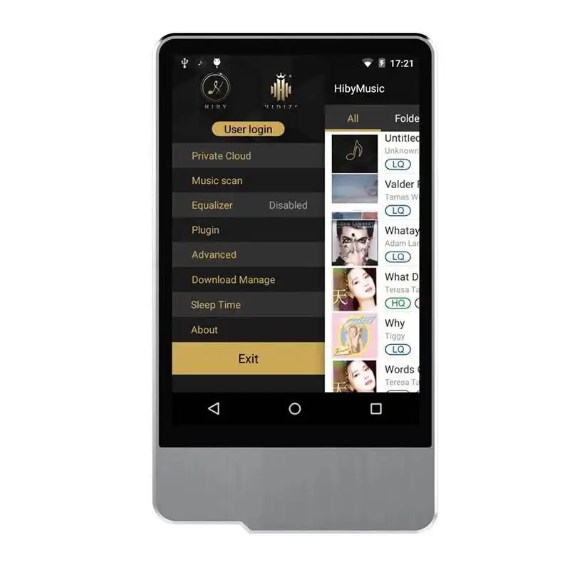 Hidizs AP200 Android Bluetooth музыкальный mp3-плеер 64G память ES9118C DAC DSD PCM музыкальный плеер FLAC HiFi Hi-Res без потерь аудио плеер