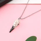 Ожерелье с вороном и черепом, Реплика ворона, волна, ворона, Poe, готический подарок, ожерелье с вороном на Хэллоуин, Готическая птица, украшения с черепом