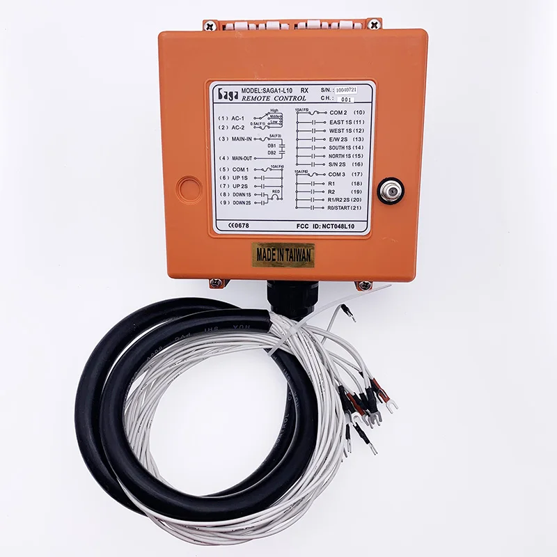 

SAGA-L10 Telecrane 8 buttons double speed crane wired industrial eot crane remote control