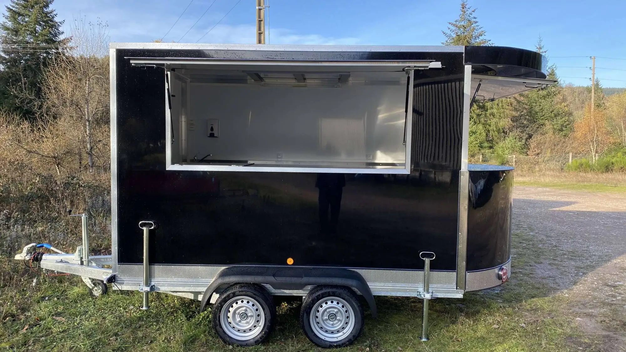 

cotton candy and grill mobile large food trailer food truck With CE
