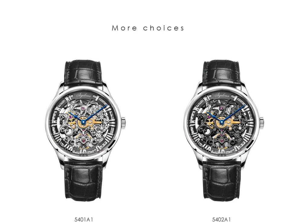 AGELOCER Reloj швейцарские черные мужские часы-скелетоны кожаные спортивные часы запас хода 80H часы наручные часы Relogio Masculino