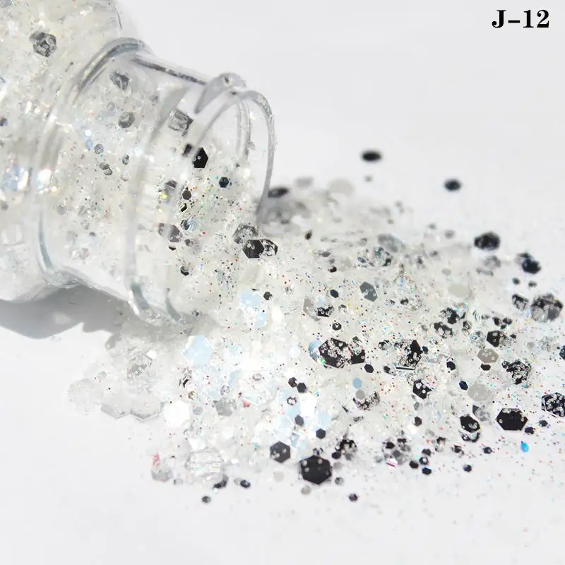 1 бутылка 20 мл массивный блеск косметический тумблер смола лак для ногтей слизь