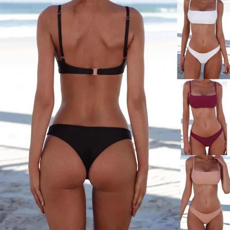 

New Hot Sexy Bikini Set Women Swimming Suit Fashion Swimsuit Two-Piece Swimwear Bathing Suit Female Biquini Plus Size XL Sets