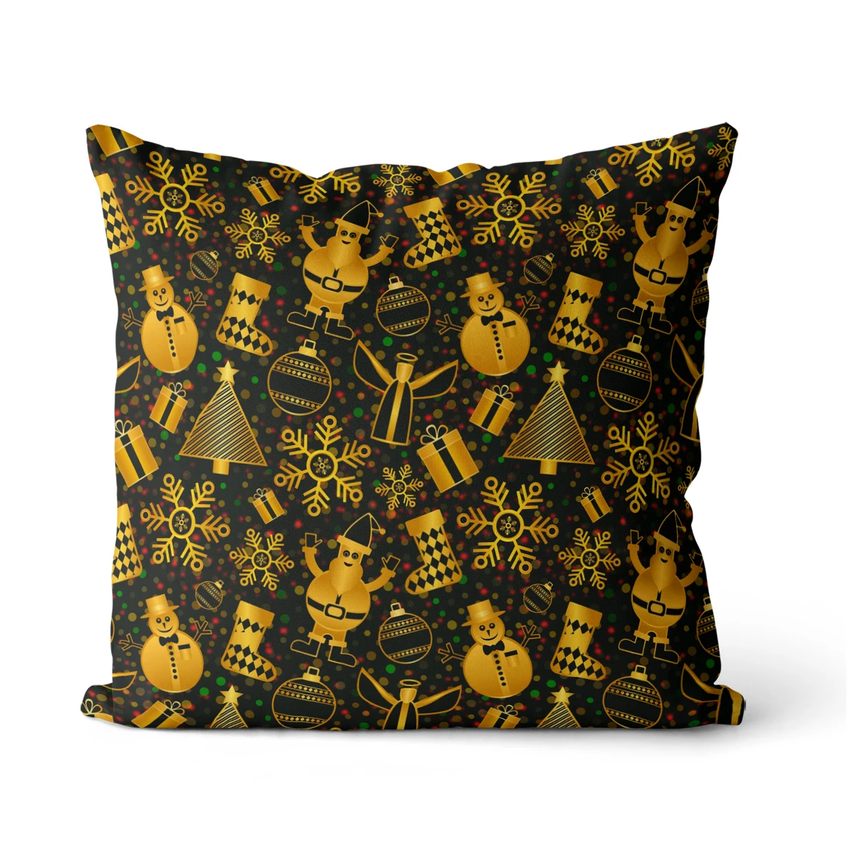 

Christmas pattern Velvet, Cotton Canvas square pillow cover cushion cover, used for sofa living room office party car