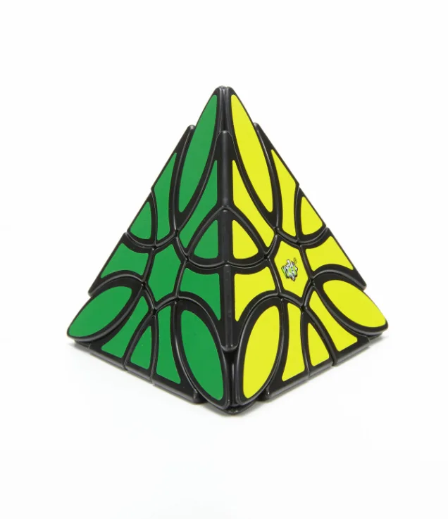 LanLan Curvy Clover Magic Cubes черная пирамида головоломка для мозга скорость Cubo Magico 3D пластик