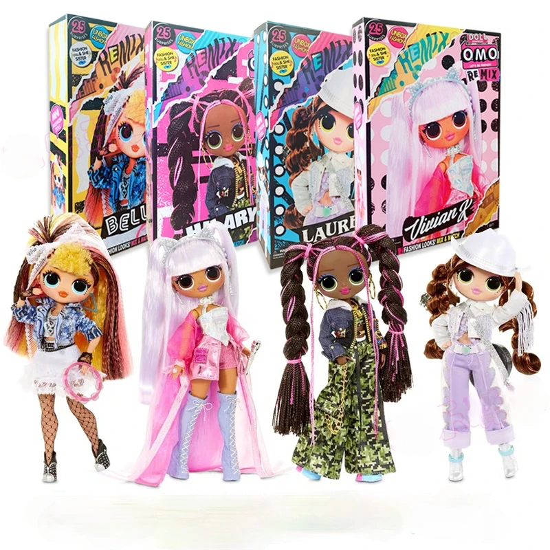 

Lol Surprise Doll Remix Fashion Big Sister Dress Up Mix Record Series Blind Box Play House Lol Dolls Toys for Girls