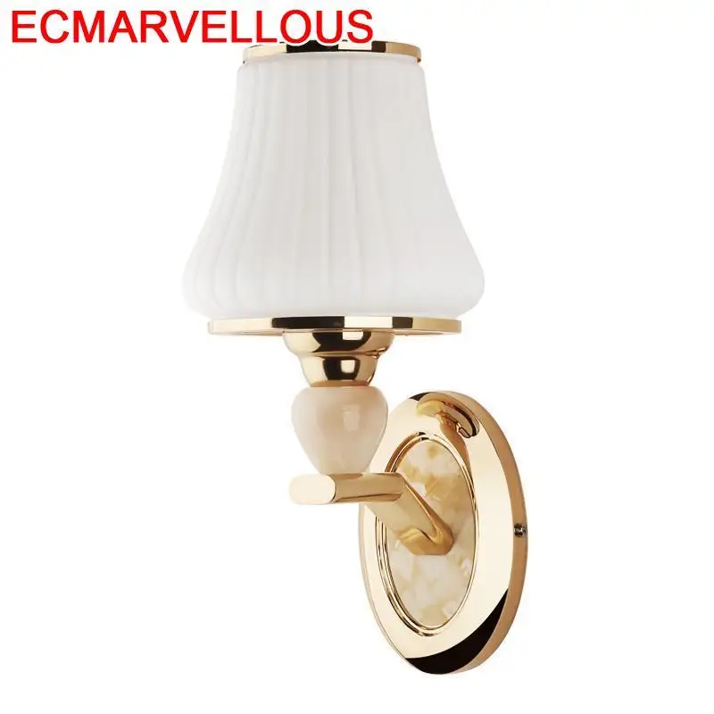 Настенный светильник для спальни Penteadeira Lampe Wandlampen с кристаллами дома Aplique Luz Pared
