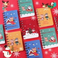 korean cute christmas a7 coil notebook simple student small fresh a5 notepad school plan stationery mini kawaii portable journal