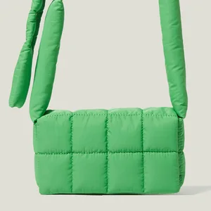 Brand Design Fluffy Down Crossbody Bags Women Handbag Purses 2021 New Fashion Waterproof Clutch Ladies Shoulder Messenger Totes