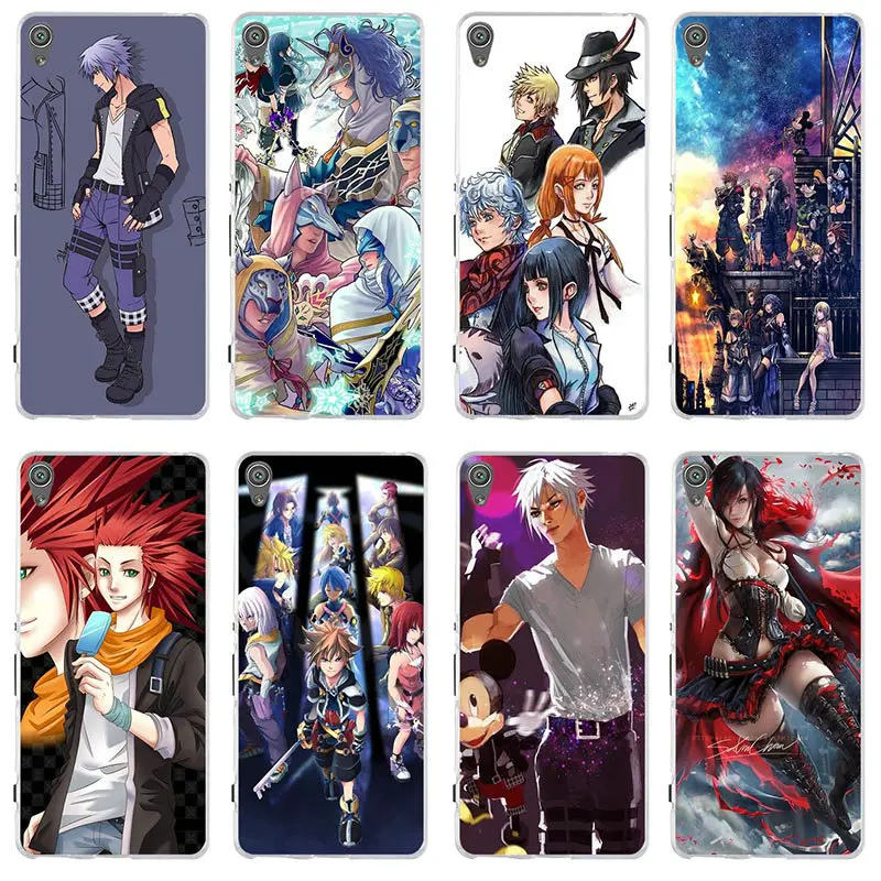 С рисунком популярного аниме Kingdom сердца Прозрачный чехол для Sony Xperia M5 E3 E5 M2 M4 T3 XA XZ