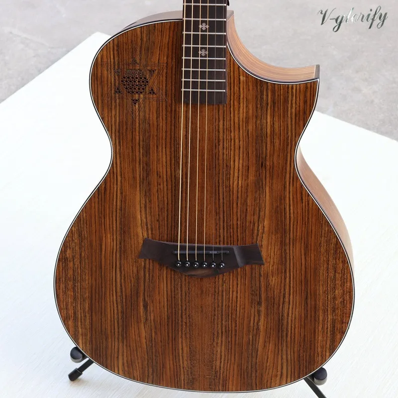 Полная hickory деревянная акустическая гитара с EQ, оптом/по индивидуальному заказу Гитары ra/китайский хорошего качества Гитары