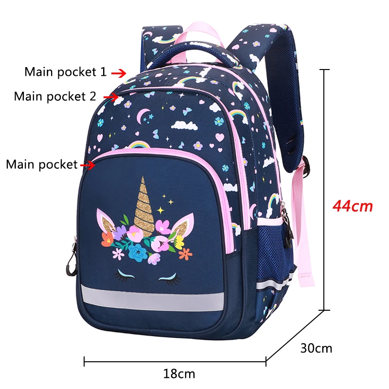 Beautiful Backpacks Girls School Bags Kids Bookbags Lunchbox Primary Student Backpack Waterproof enlarge