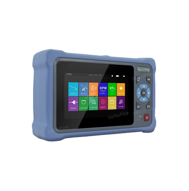 SeikoFire Mini OTDR 12 в 1 функции VFL OLS OPM карта событий RJ45 сенсорный экран