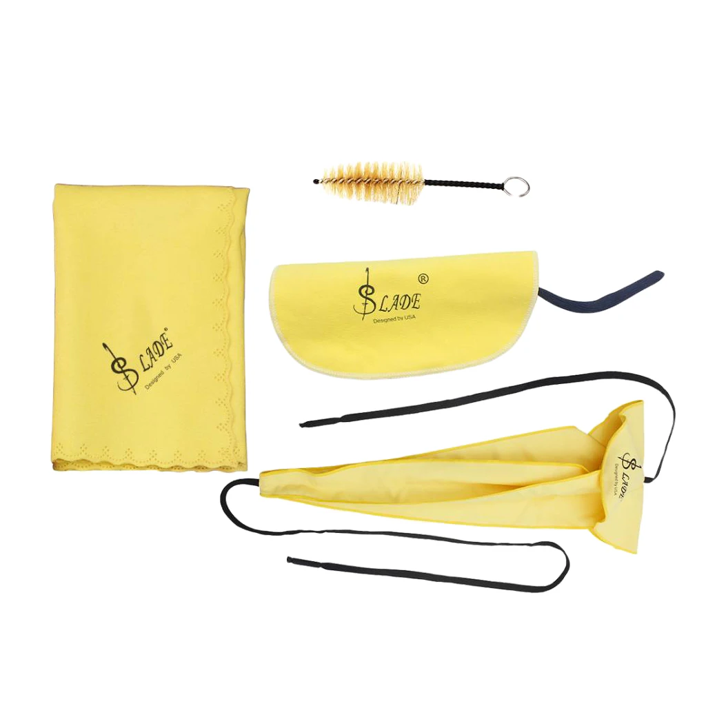 

4 lot Saxophone Cleaning Kit Sax Clean Cloth Mouthpiece Brush Screwdriver