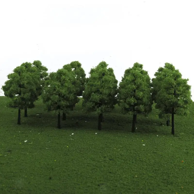 

70pcs Model Trees 1:75/1:100 HO Z TT Scale Layout Train Garden Park Buildings 20pcs Green Trees 20pcs Light Green Trees