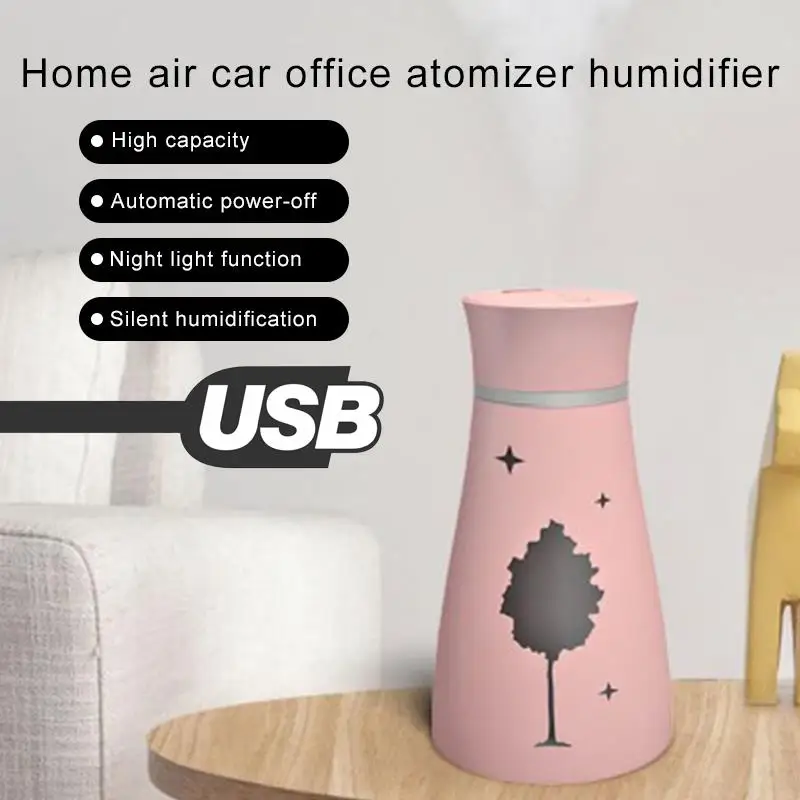 USB Светодиодный увлажнитель воздуха Арома диффузор очиститель креативная модная
