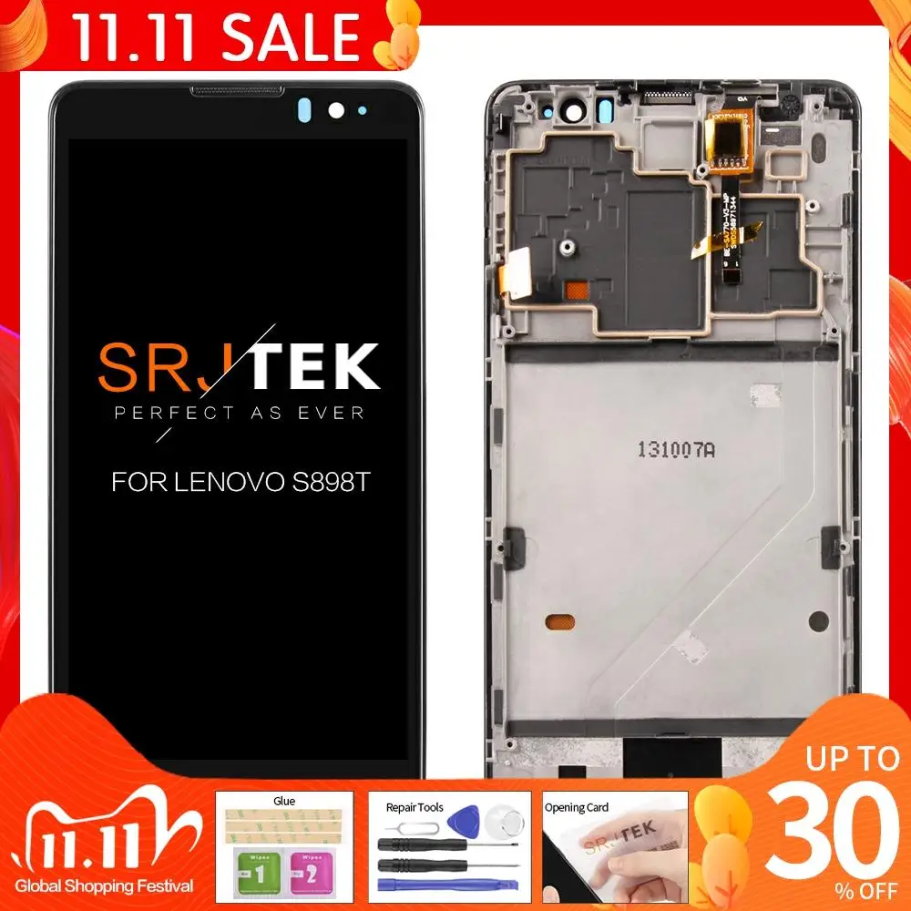 Оригинальный дисплей 5 3 дюйма 1280x720 для Lenovo S898T S898 сенсорный ЖК экран с
