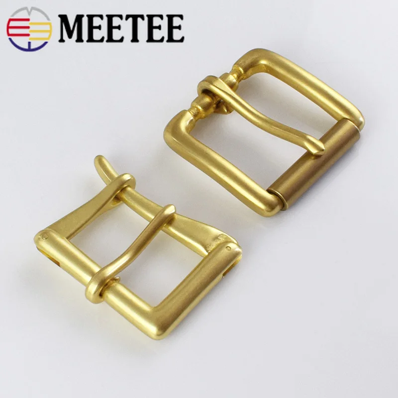 Meetee 1 шт. ID40 мм медные пряжки для ремня 38 39 Пряжка украшения джинсов кожаная тесьма