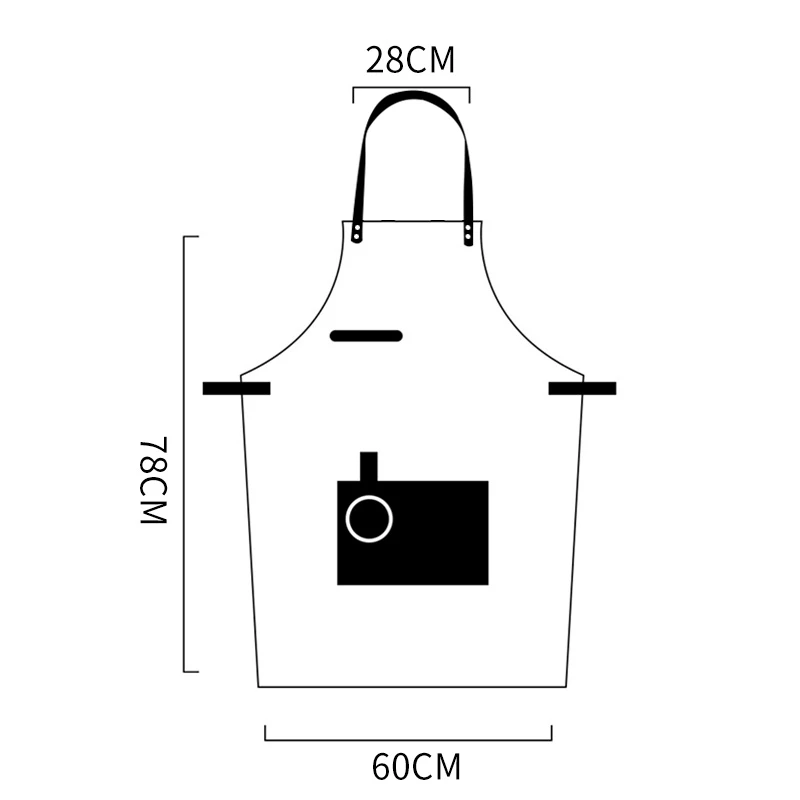 

Denim Work Apron for Men Canvas Apron Adjustable Pinafore Painting Cooking Grilling Drawing Bib Cafe Florist Waiter Uniform