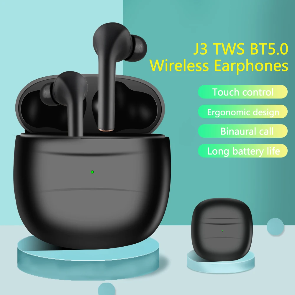 Беспроводные наушники J3 TWS Bluetooth 5 0 вкладыши с автоподключением гарнитура