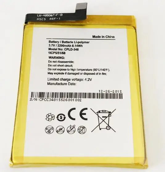 

Battery 2400mAh CPLD-348 for Coolpad 3602U Orange Fova Cellphone