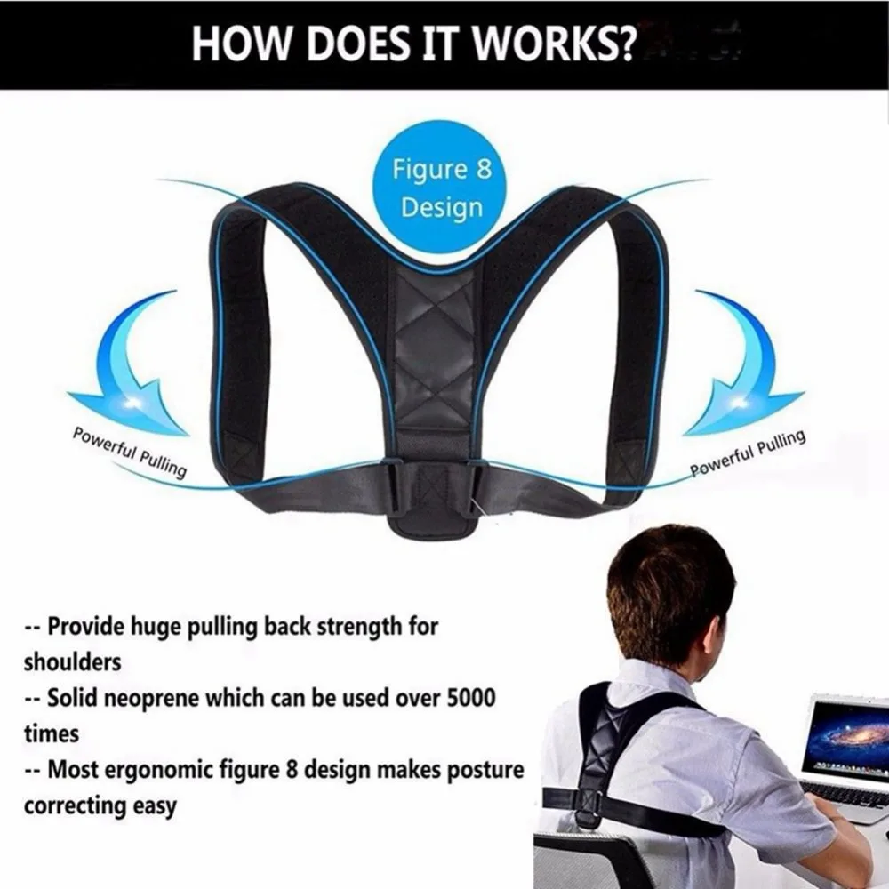 Медицинский Корректор осанки ключицы для взрослых и детей Ортопедический Корсет