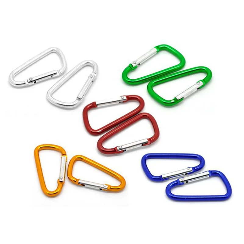 10/20 шт. 4 см Алюминиевый D образный карабин пряжка для кемпинга зажим крючка пряжки