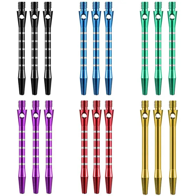 

18Pcs Aluminium Dart Shafts 2BA Thread Dart Shafts Dart Stems Darts Accessory For Outdoor Sport 53mm General 2BA Thread Dart Bar