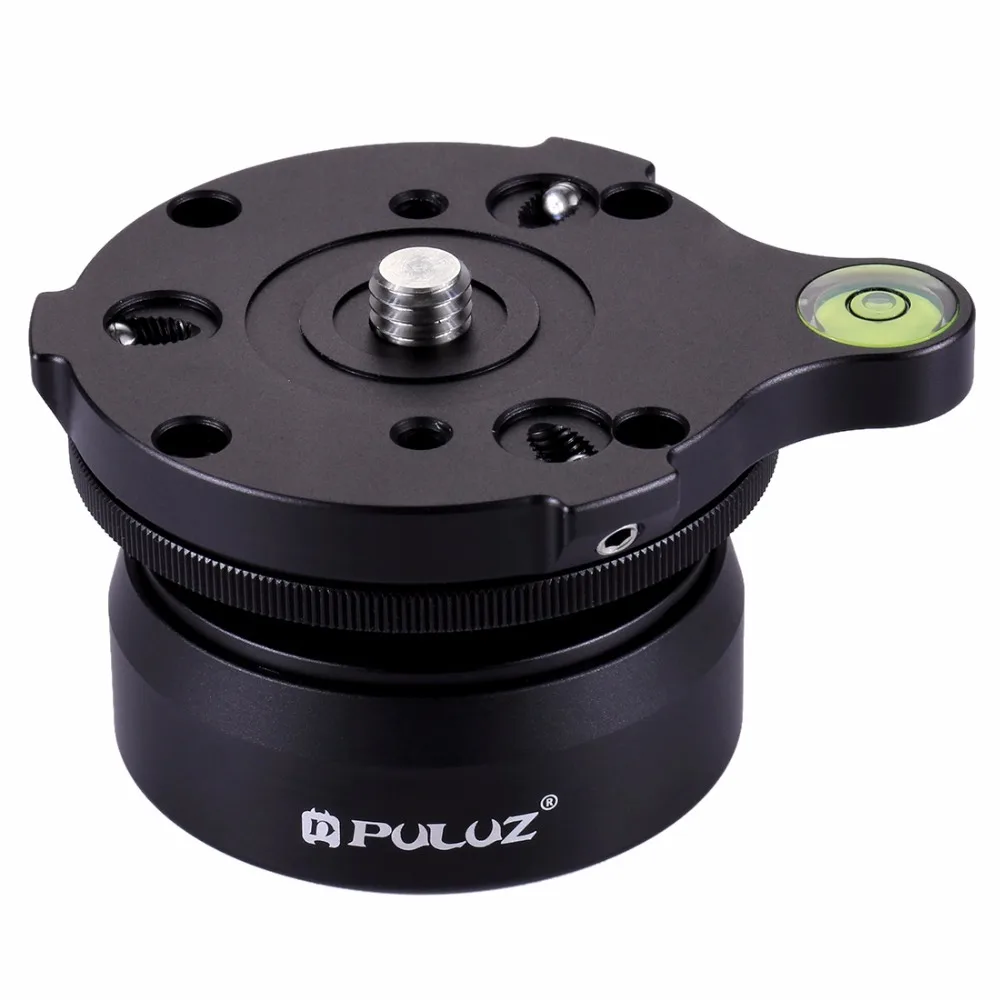PULUZ 3/8 Inch Thread Dome Panoramic Tripod Head Professional Leveling Base With Bubble Level Standard Screws | Электроника