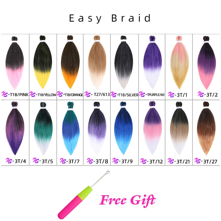 XCCOCO Easy Braid 23 дюйма вязаные косы для выражения кос 80 г синтетические косы| |