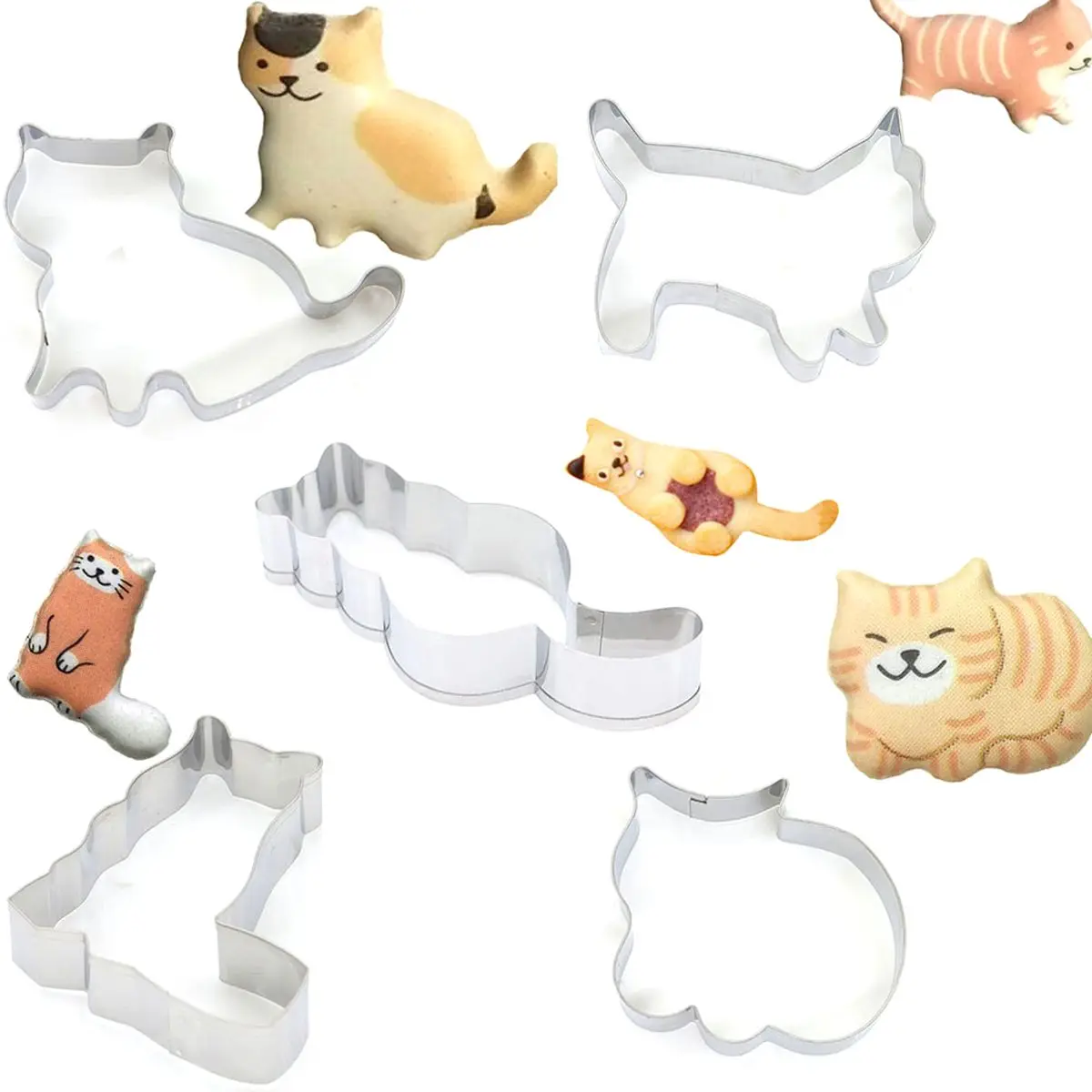 

Cartoon Cookie Cutters Moulds Cute Animal Cat Shape Biscuit Mold DIY Fondant Pastry Decorating Baking Kitchen Tools