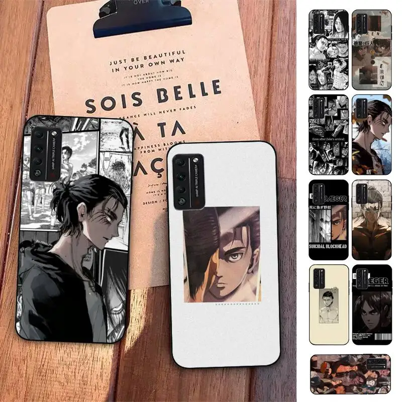 

Yinuoda Eren jaeger Attack on Titan anime Phone Case for Huawei Honor 10 i 8X C 5A 20 9 10 30 lite pro Voew 10 20 V30