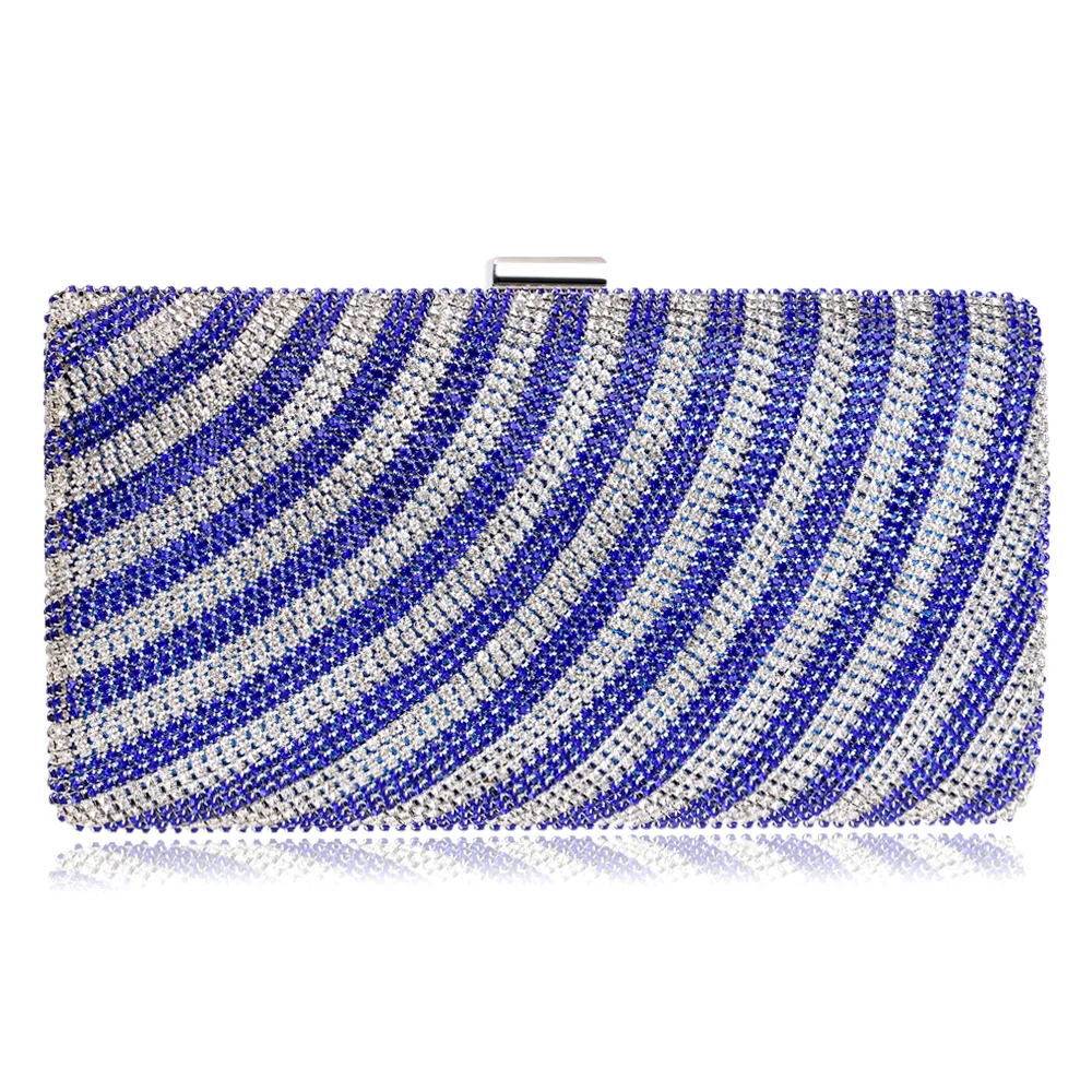 

New Stripes Clutch Bag Fashion Dinner Bag Exquisite Ladies Shoulder Bags Women Messenger Bag a5813