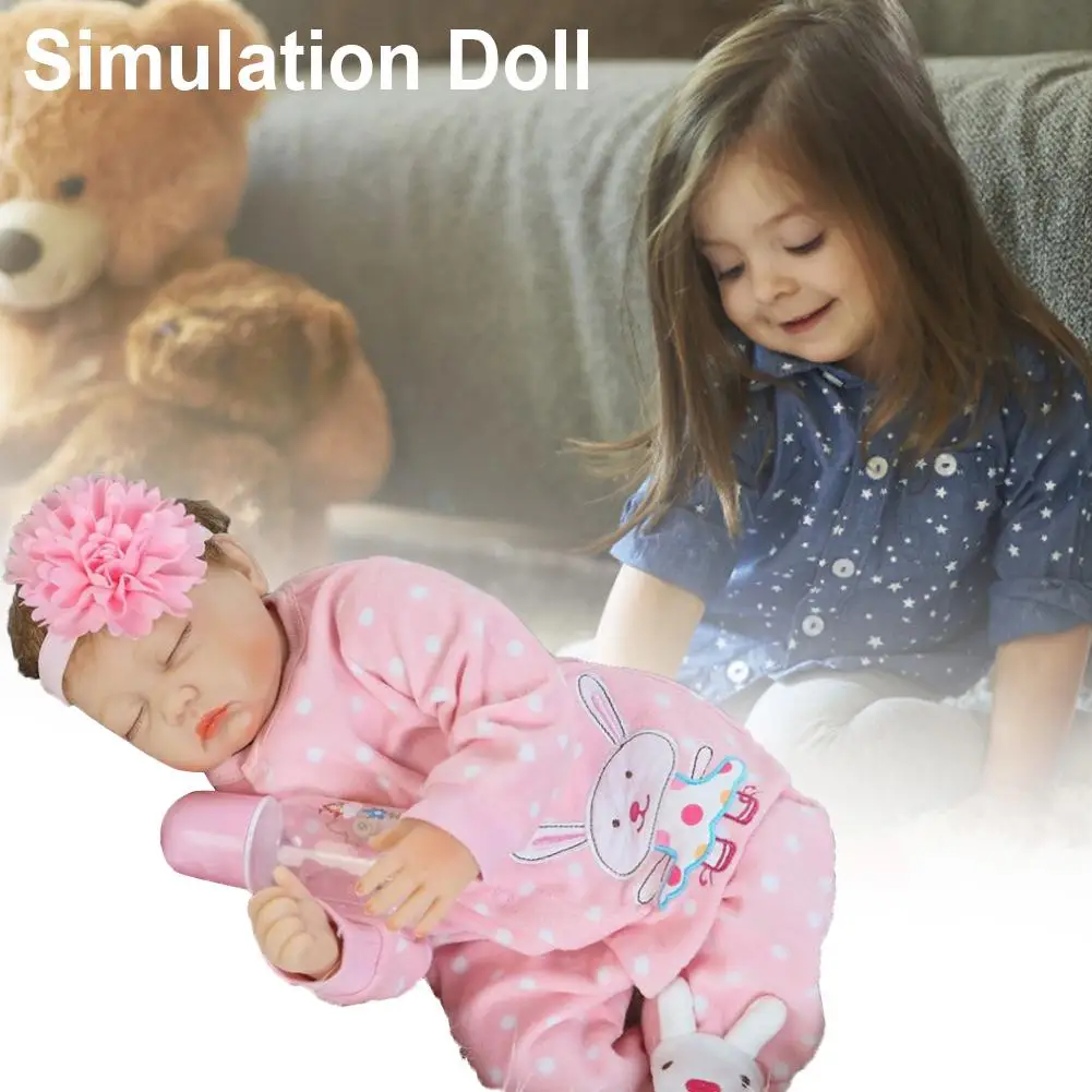 

Classic Popular Lifelike Mohair Newborn Baby Doll 40cm Soft Silicone Lifelike Reborn Dolls for Girls