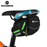 rockbros cycling bag bicycle outdoor rainproof nylon seat rear bag mtb road bike tail bag black saddle bag bicycle accessories