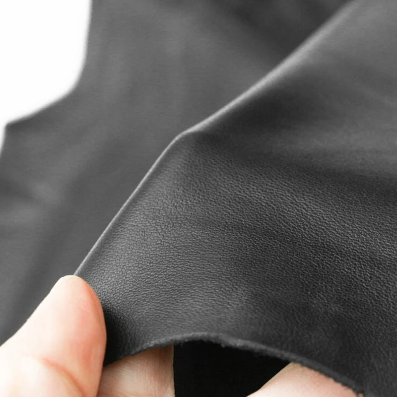 Ультратонкая одежда ручной работы из натуральной кожи черная натуральная кожа