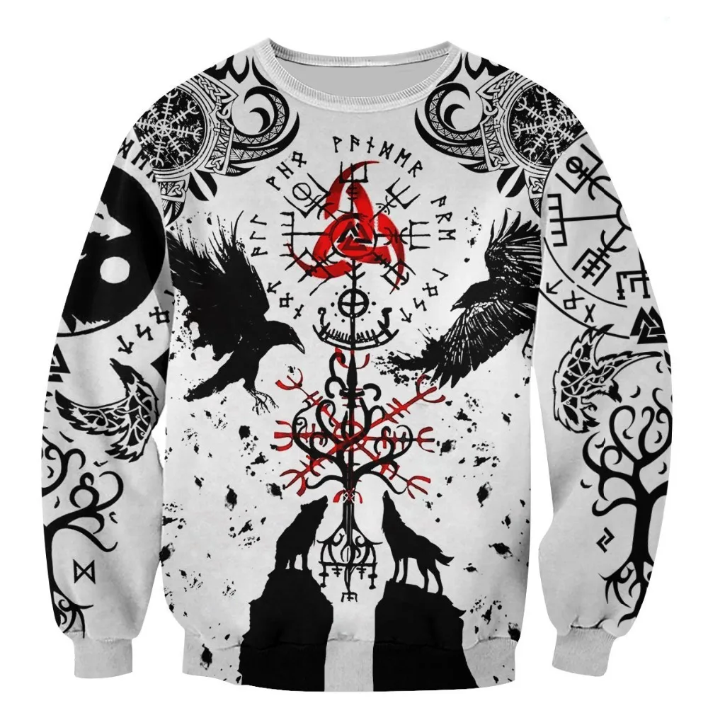 

Beautiful Vikings Tattoo 3D All Over Printed Men hoodies Harajuku Fashion hooded Sweatshirt Unisex Casual jacket Zip Hoodie
