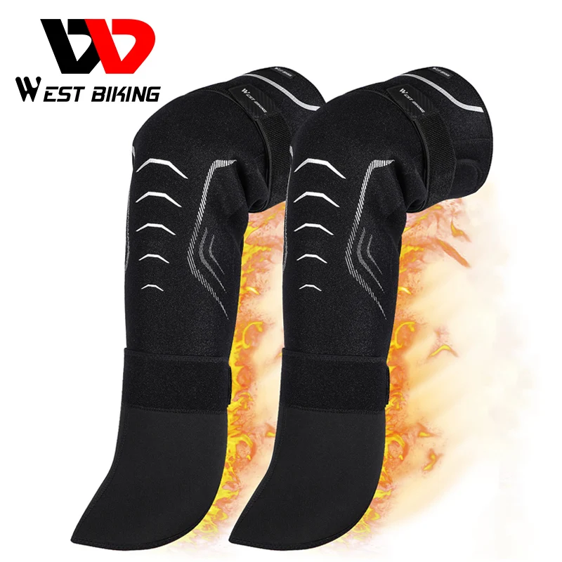 

WEST BIKING Winter Cycling Gaiters Windproof Knee Leg Warmer Warm Hiking Climbing Snowmobile Sports Leggings Covers Legwarmers