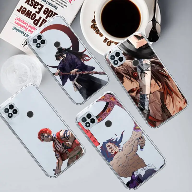 

Demon Slayer Akaza anime Phone Case Transparent for Xiaomi redmi note 8 9 10 11 t lite pro ultra mix 4 k40