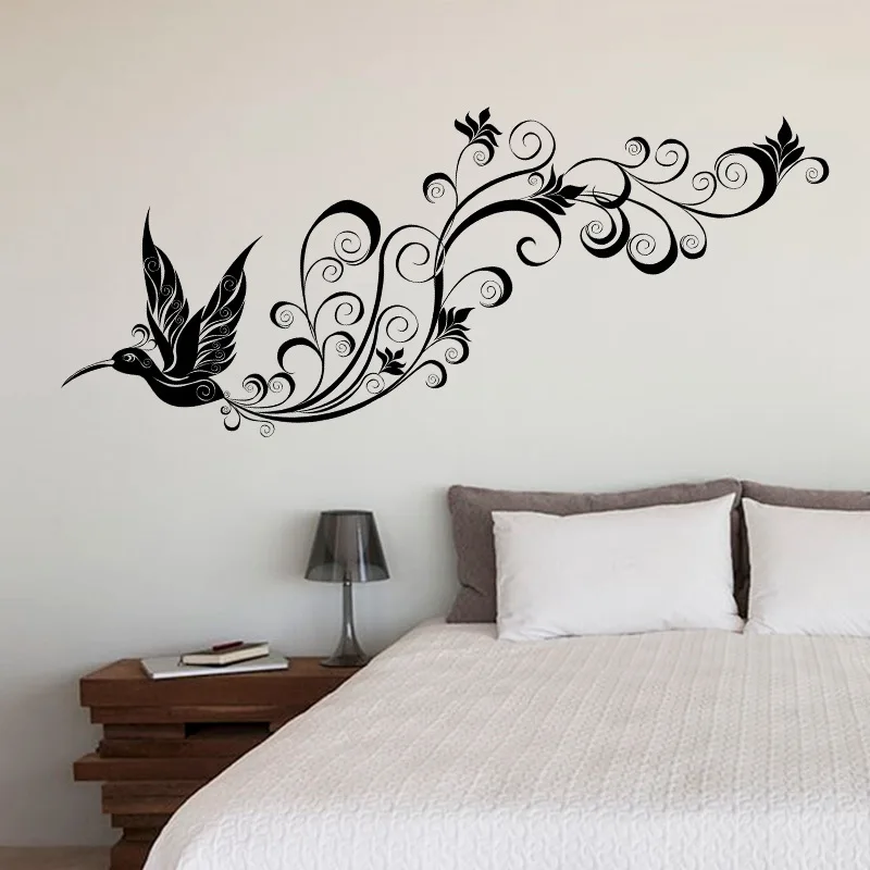 

Creative Black Bird Silhouette Wall Sticker Home Decor Decal Mural for Living Room Bedroom Dormitory Walls Decoration Vinyl