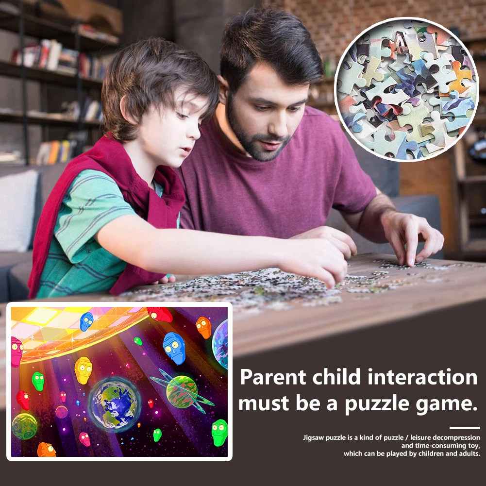 

Mini Paper Puzzles Game Toys 1000pcs DIY Beautiful Natural Scenery Puzzle Educational Learning Assembling Jigsaw Toys