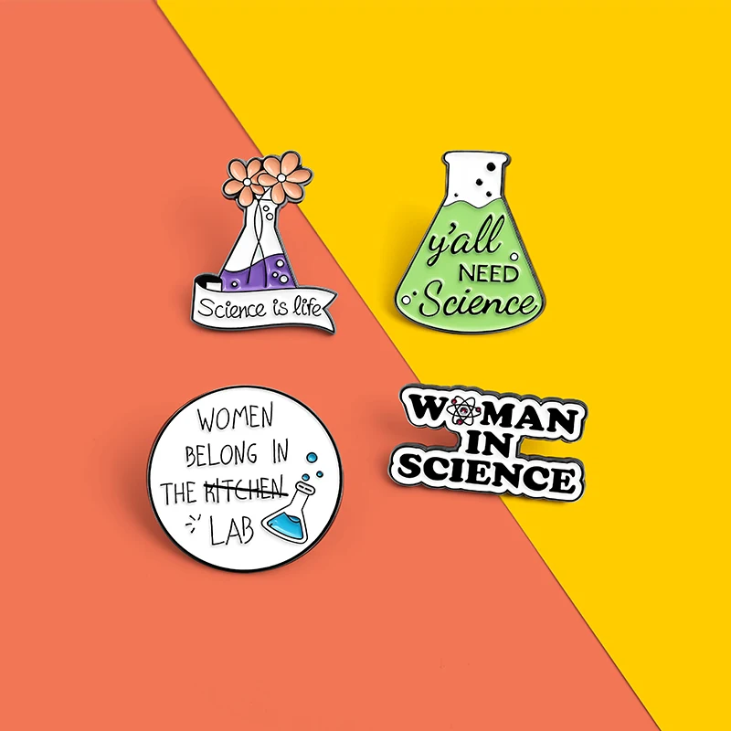 

Science and Chemistry Enamel Pin Mathematical engineering beaker Brooches Bag Lapel Pin Doctors Badge Jewelry Gifts for Students