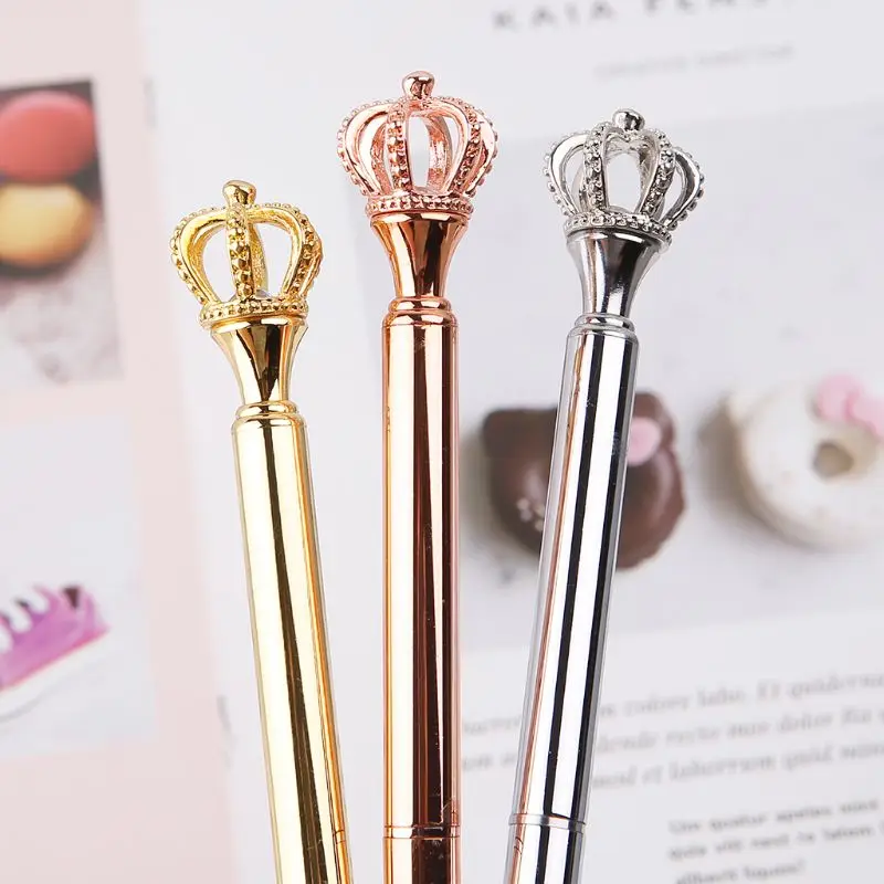 Изысканная шариковая ручка с блестящей короной инструмент для письма