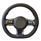 Накладка на руль из микрофибры для Volkswagen Golf 7 GTI Golf R MK7 Polo GTI Scirocco, чехол рулевого колеса автомобиля